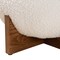 Baxton Studio Fisk Japandi Cream Boucle Fabric and Walnut Brown Finished Wood Ottoman Footstool 233-13324-ZORO - alternate 5